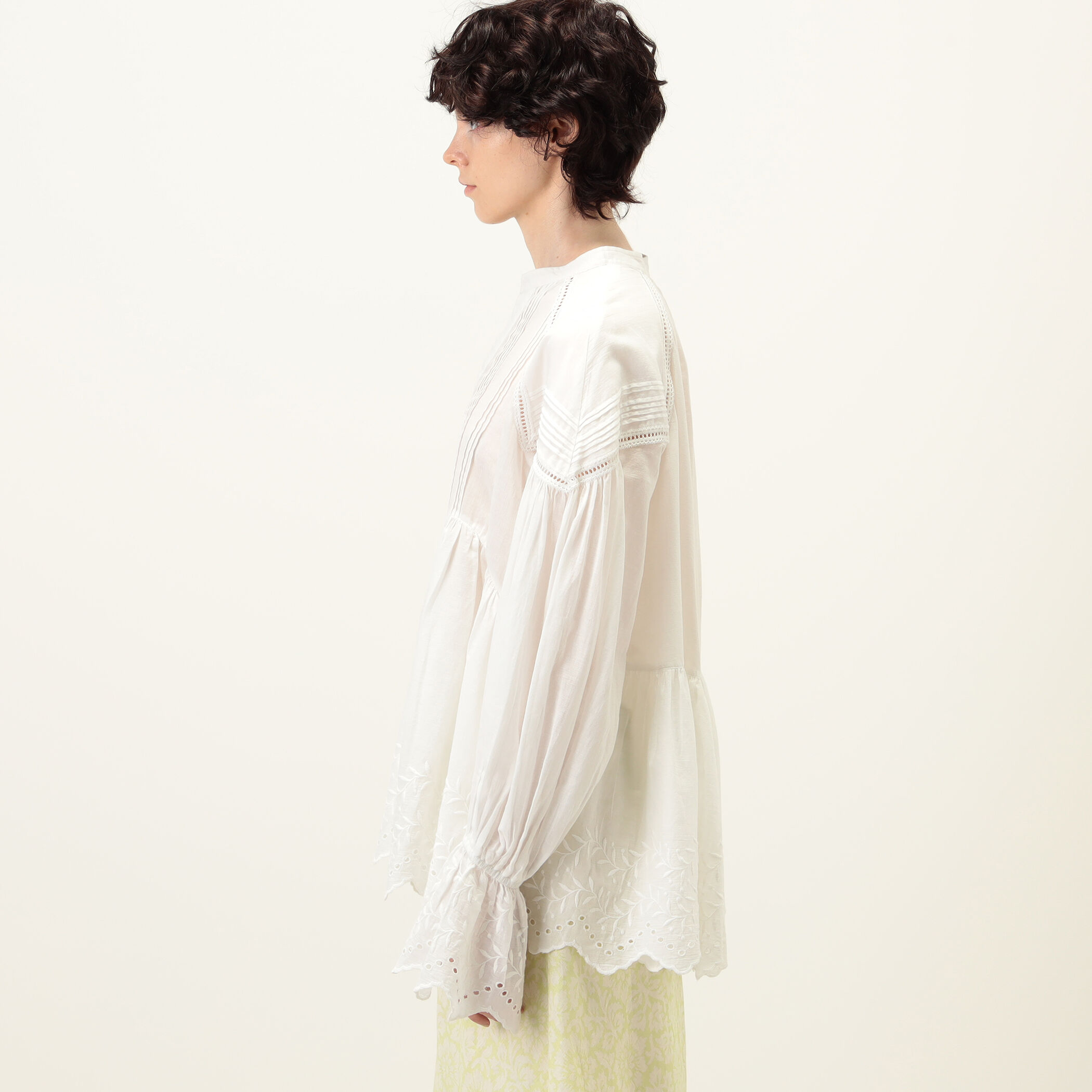 ne Quittez pas Cotton Voile Gather ブラウス｜トゥモローランド 公式