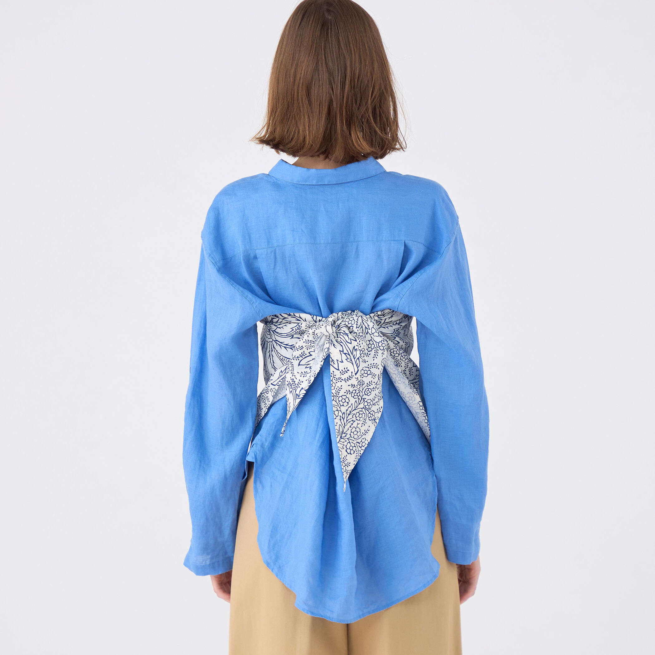 超特価品 美品 トゥモローランド ソレイアード 2,2万 リネン混 総柄 