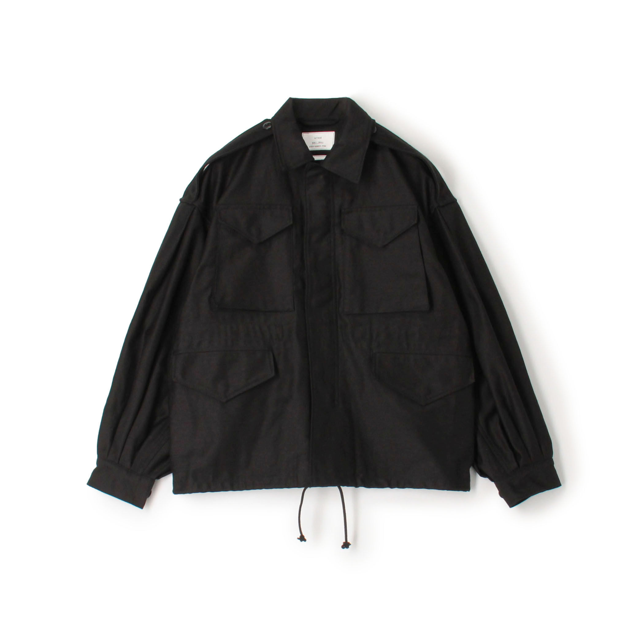 HYKE カットソー　ブラック HYKE 「HYKE」 長袖カットソー 2 ブラック レディース