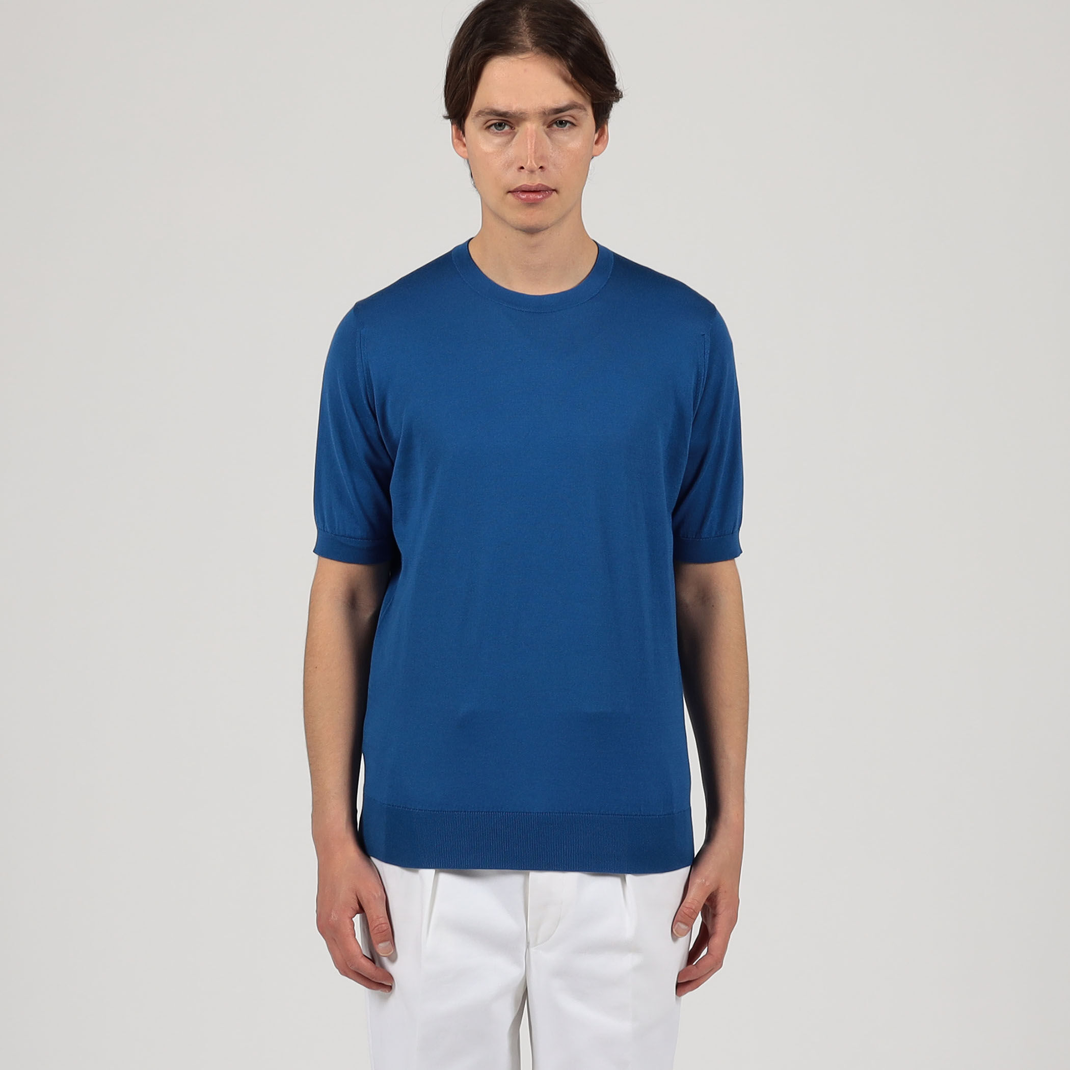 JOHN SMEDLEY KEMPTON コットン クルーネックニット