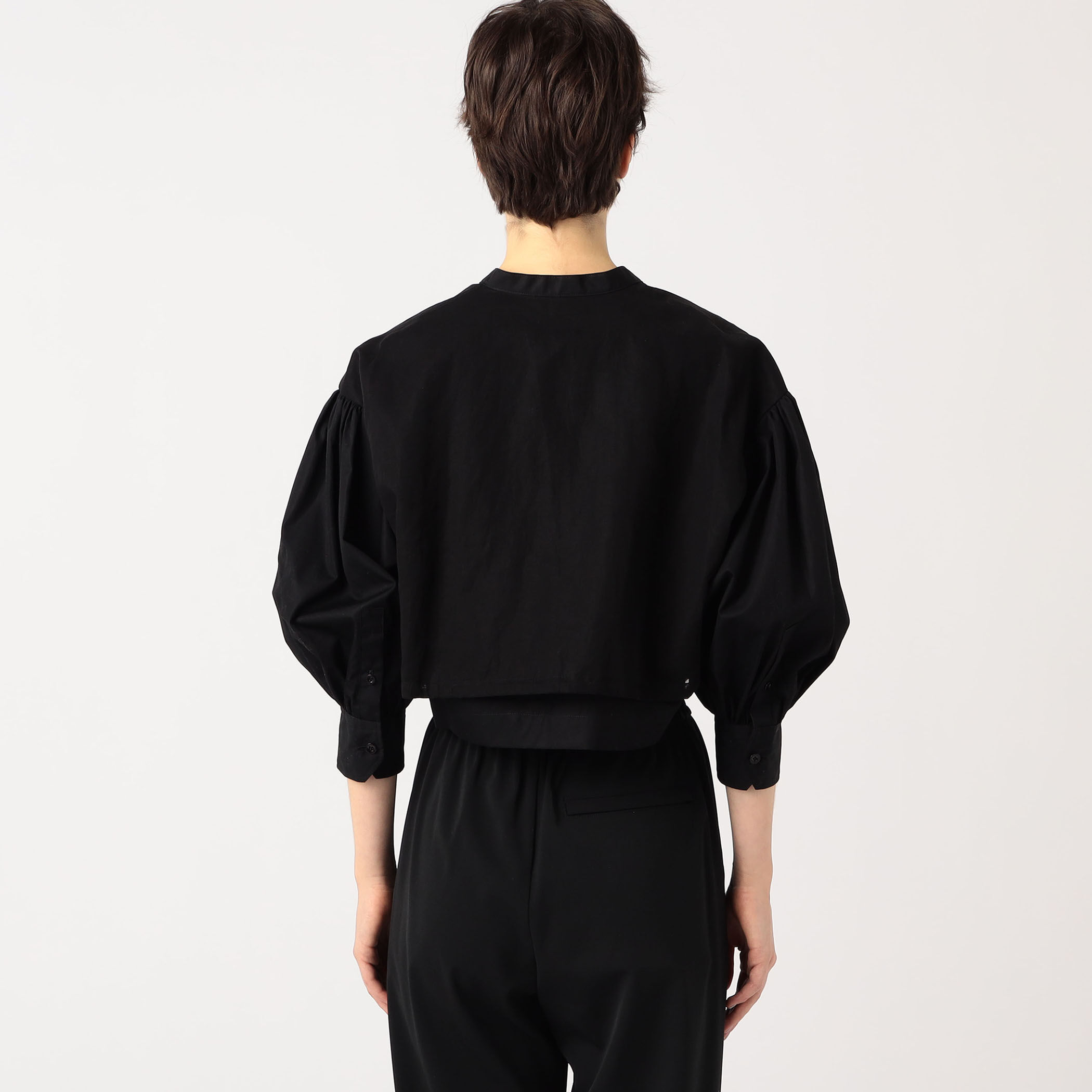 COTTON BALLOON SLEEVE BLOUSE-コットンバルーンスリーブ