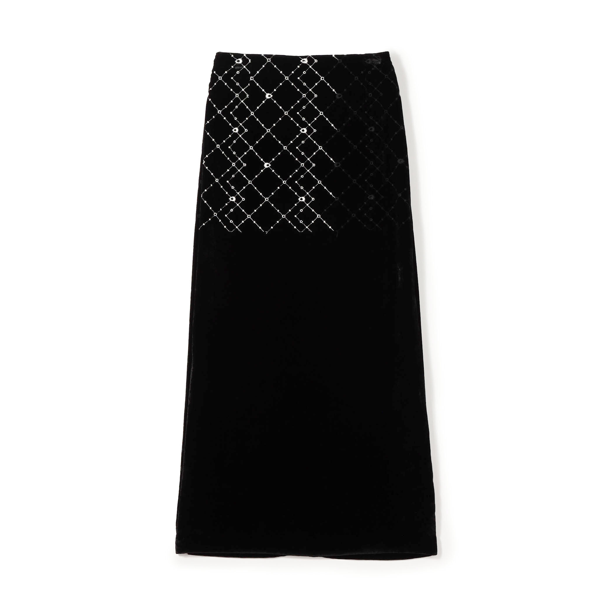 ダイアモンドゲージエンブロイダリー マキシスカート