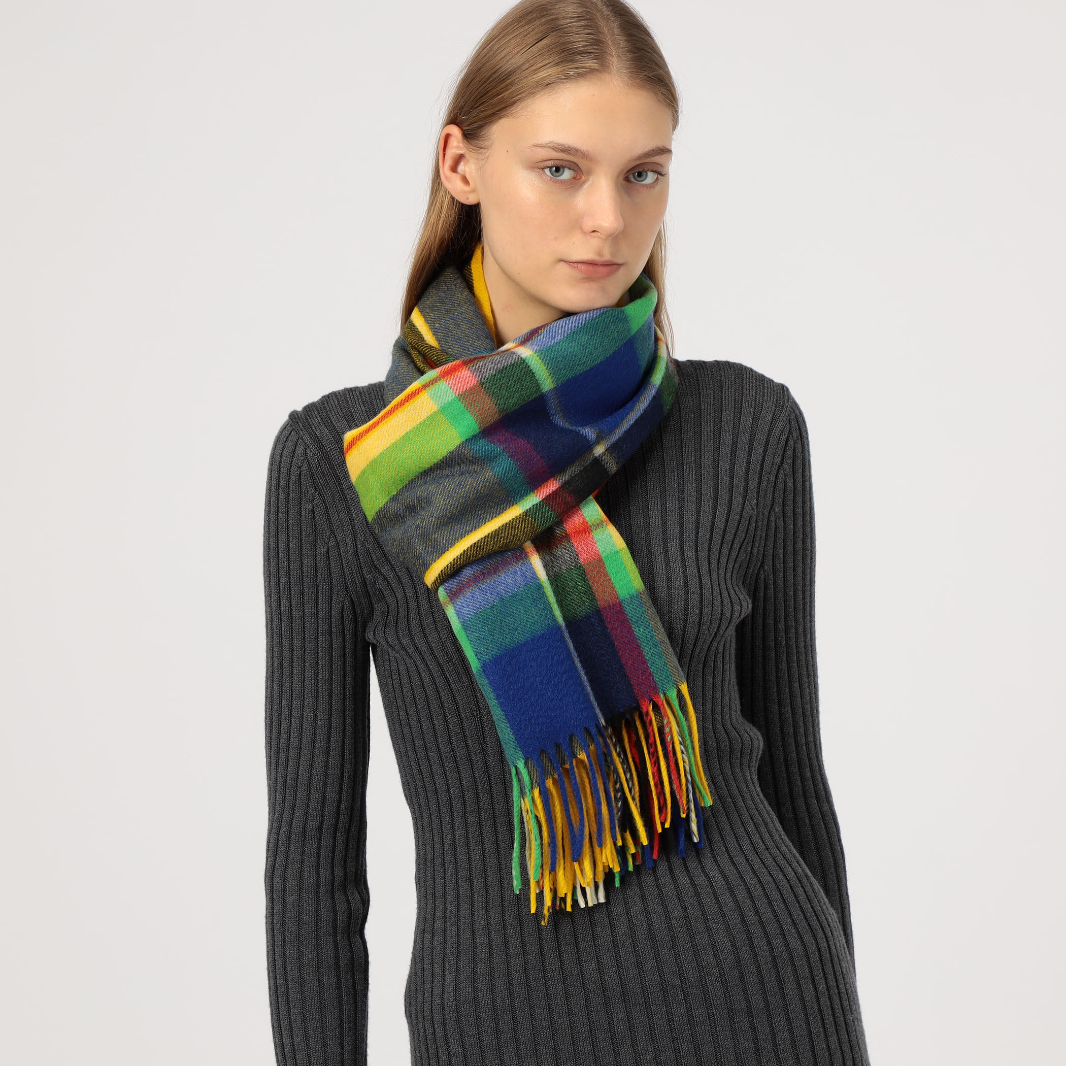 Joshua Ellis☆大判マフラー tomorrowland IENA Joshua Ellis マフラー ストール 「Joshua Ellis」Joshua 100