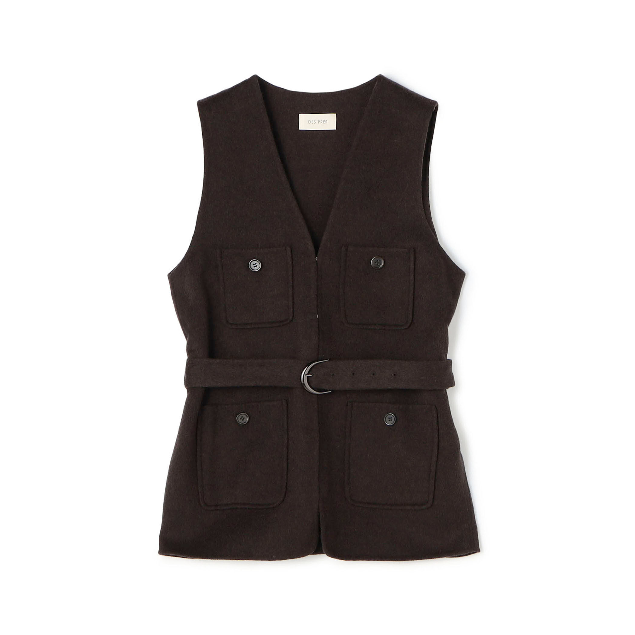 ライトダブルフェイスシャギー ベルテッドジレ｜トゥモローランド 公式通販