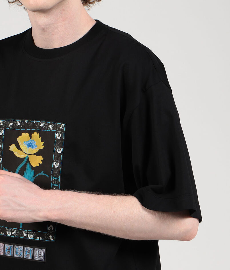 CABaN スビンコットン IBIZA アートフレームTシャツ CABaN スビンコットン IBIZA アートフレームTシャツ