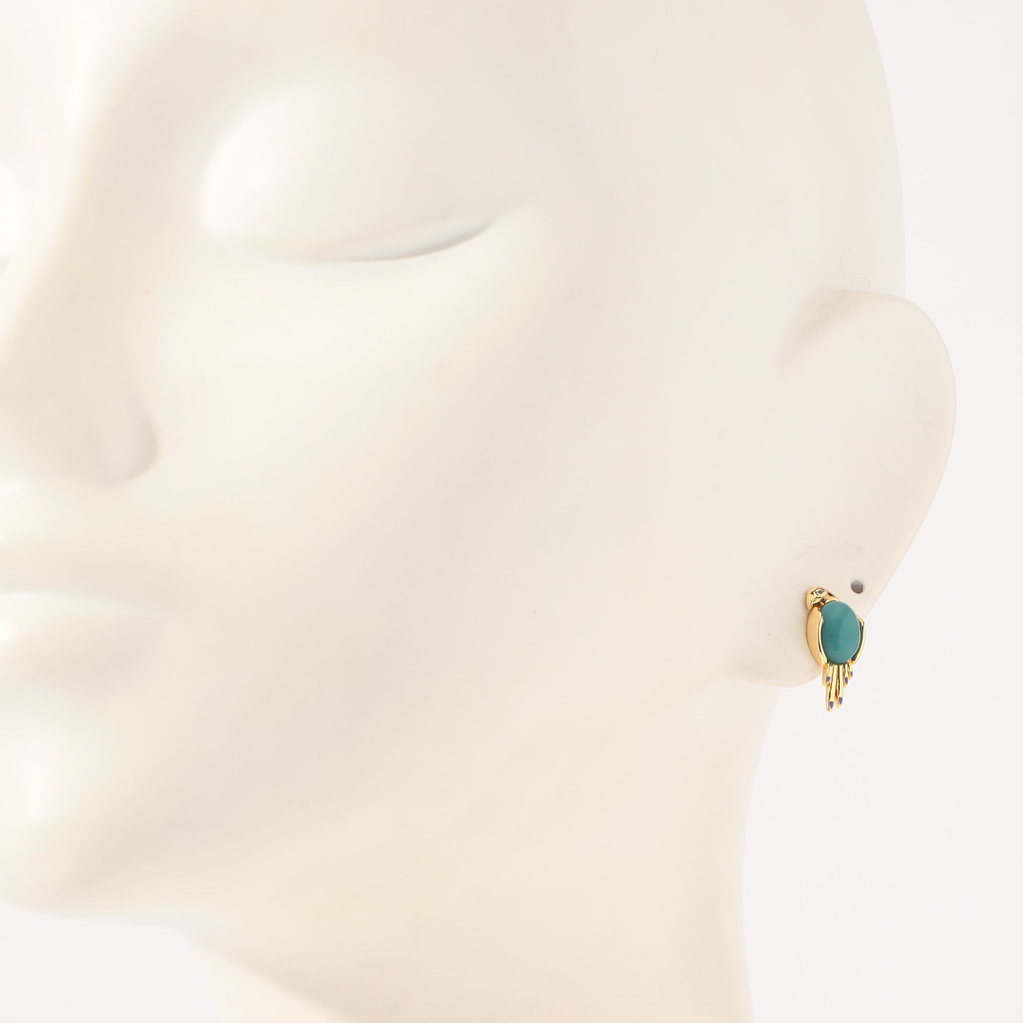 紫のレイをつけた鳥さんピアス LELE SADOUGHI EILEEN PARROT ピアス｜トゥモローランド 公式サイト