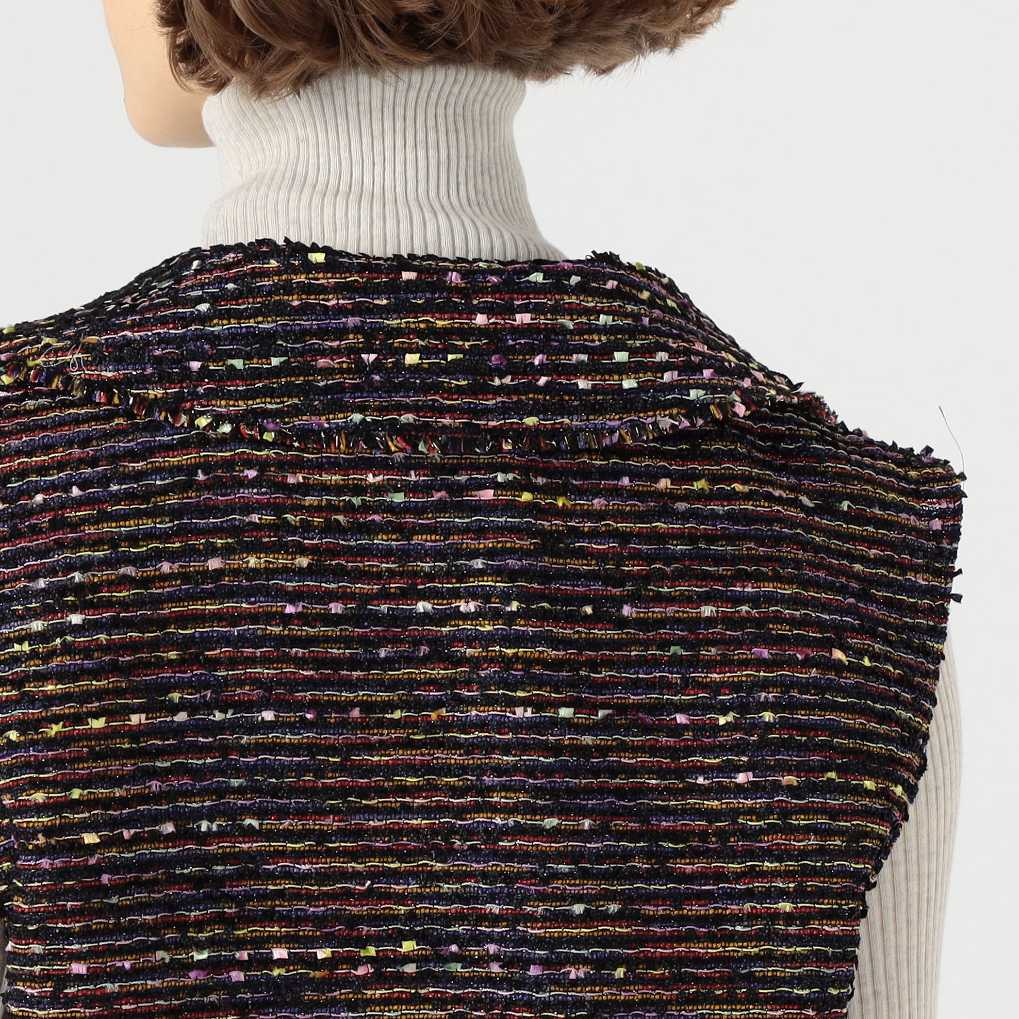 フリンジヤーンツイード スキッパーベスト｜トゥモローランド 公式通販