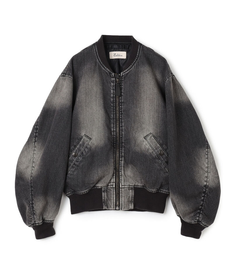 ブラックデニム MA-1ジャケット