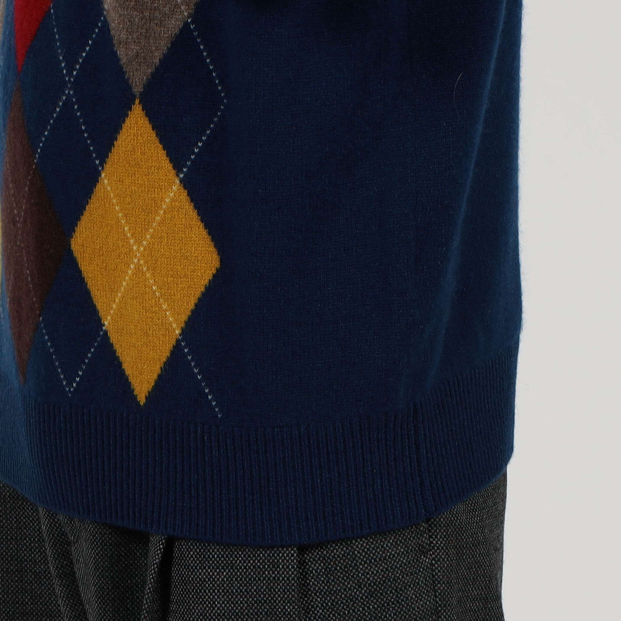 TOMORROWLAND tricot カシミヤ アーガイルニット｜トゥモローランド