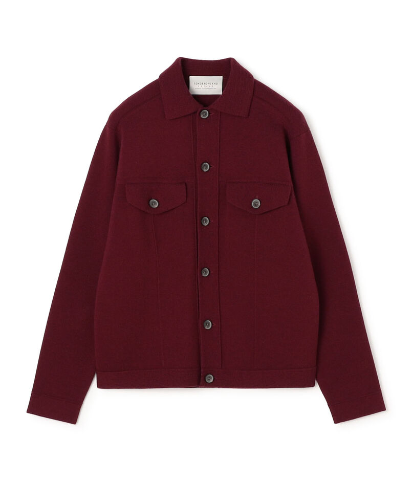 【WEB先行予約】TOMORROWLAND tricot ウールカシミヤ ミラノリブ ニットブルゾン