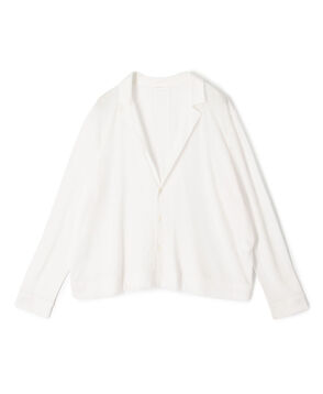コットンガーゼジャージー テーラードカーディガン
