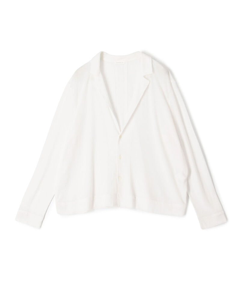 コットンガーゼジャージー テーラードカーディガン
