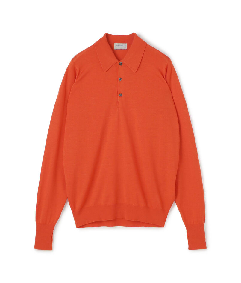 JOHN SMEDLEY  DORSET メリノウール ポロカラープルオーバーニット