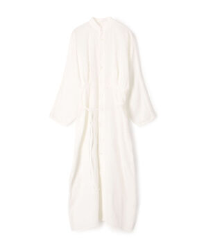 ■リネンポプリン ウエストタックシャツワンピース