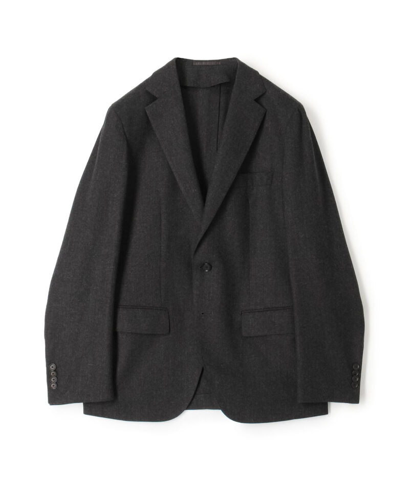 ウールナチュラルストレッチ シングルブレステッド 2Bジャケット DRAGO