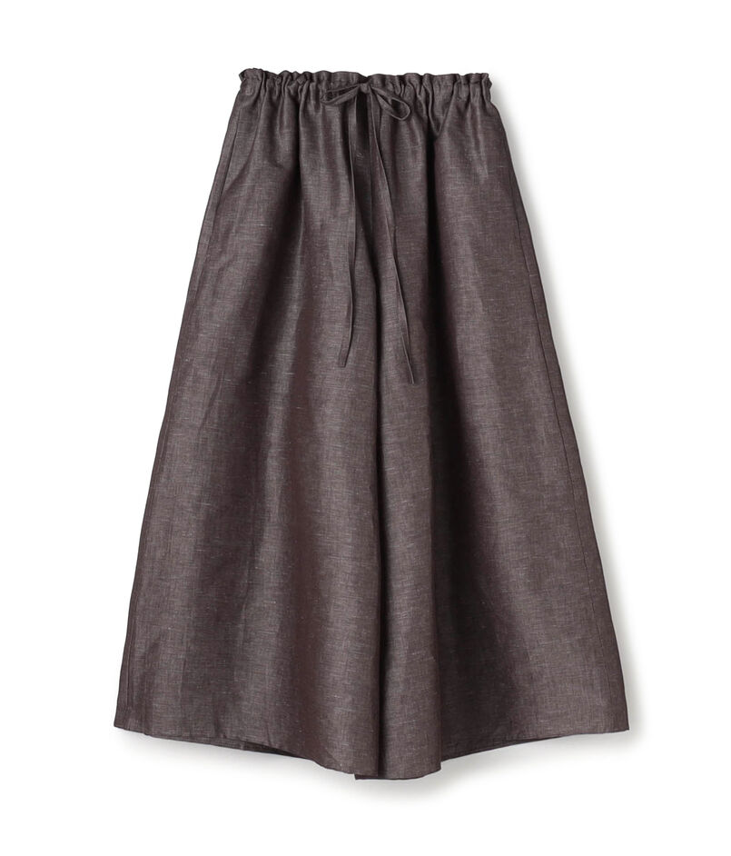 コットンリネンシャンブレー ジュップパンツ