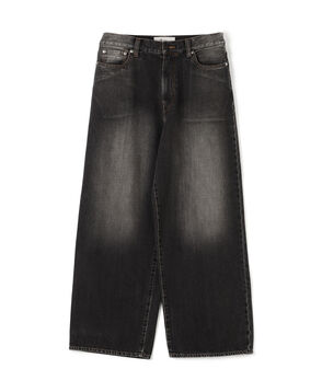 ブラックデニム バギーパンツ