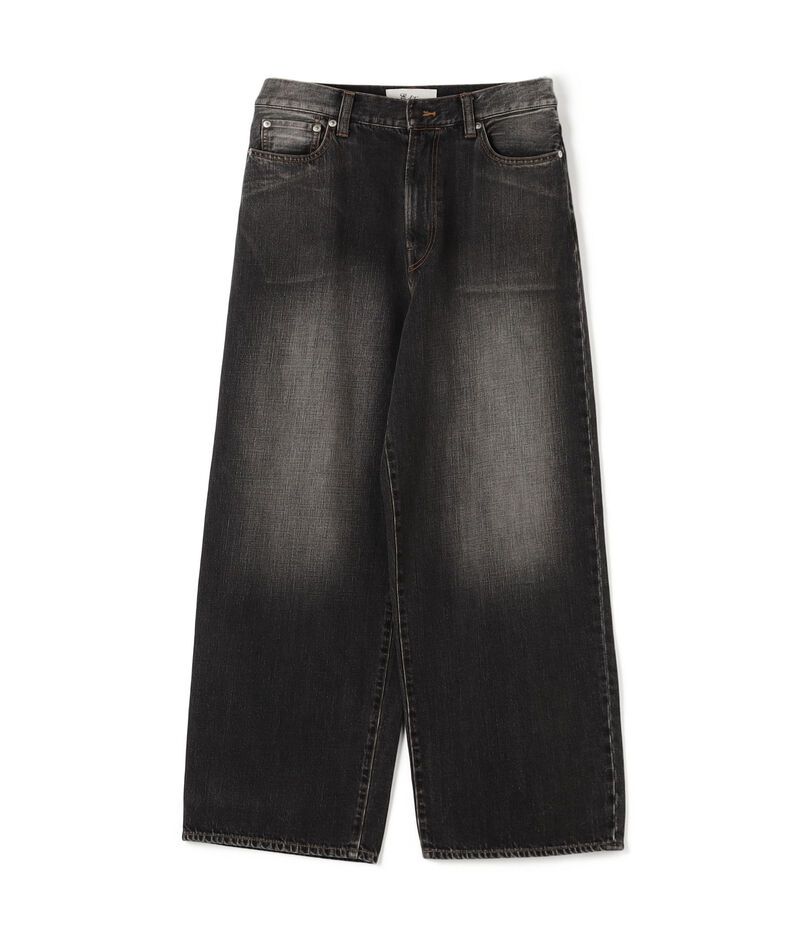 ブラックデニム バギーパンツ