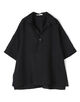 リネンポプリン ポロカラーブラウス