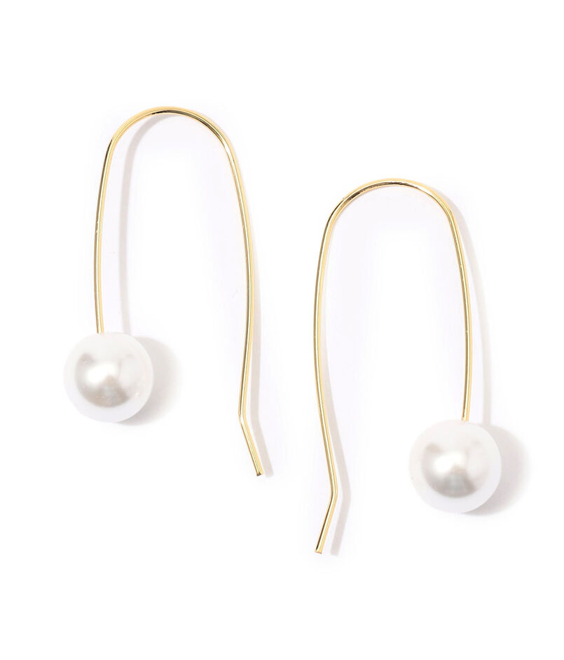 【別注】Kenneth Jay Lane pearl drop wire ピアス