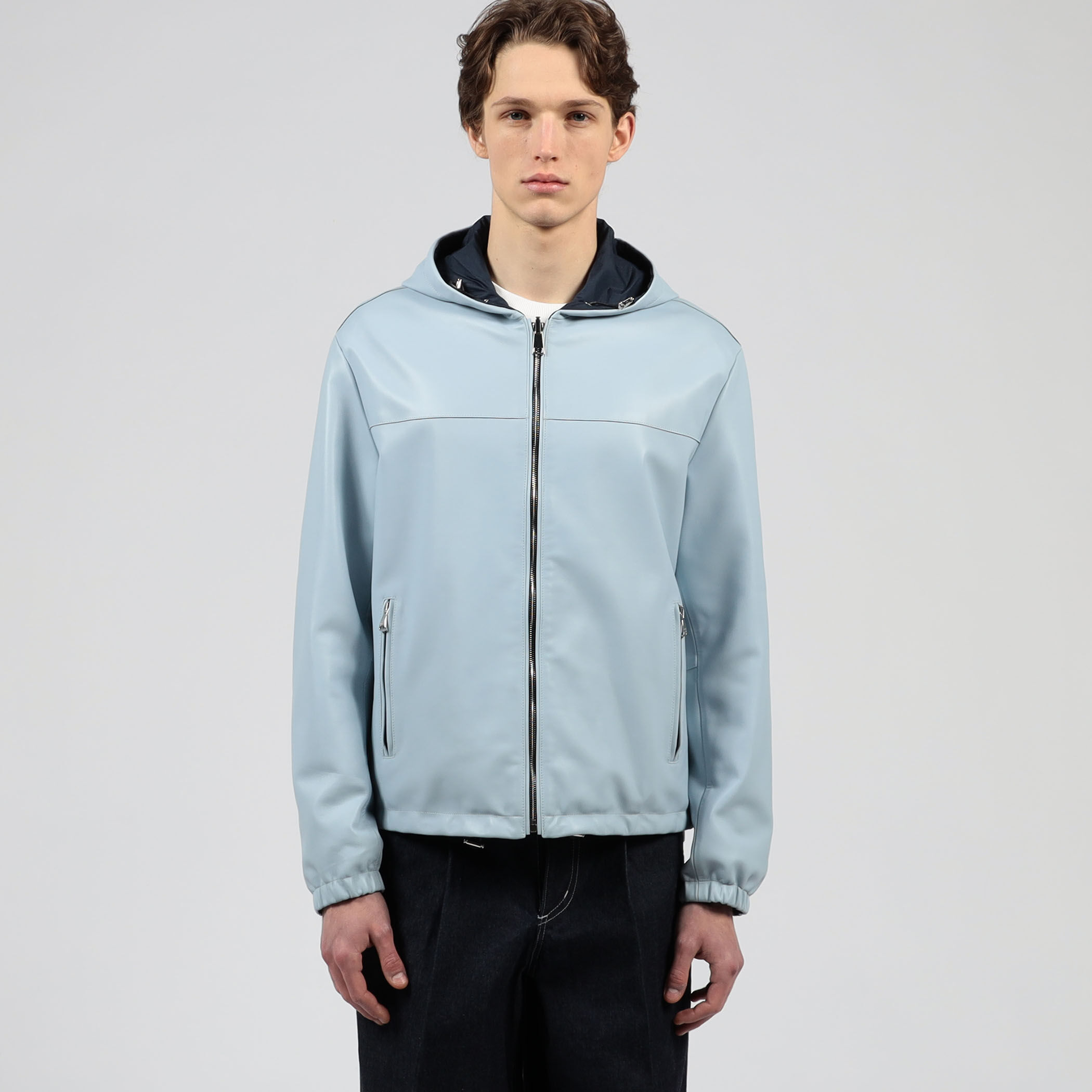 WEB先行予約・別注】EMMETI LUCA ラムレザー リバーシブルフーデッド