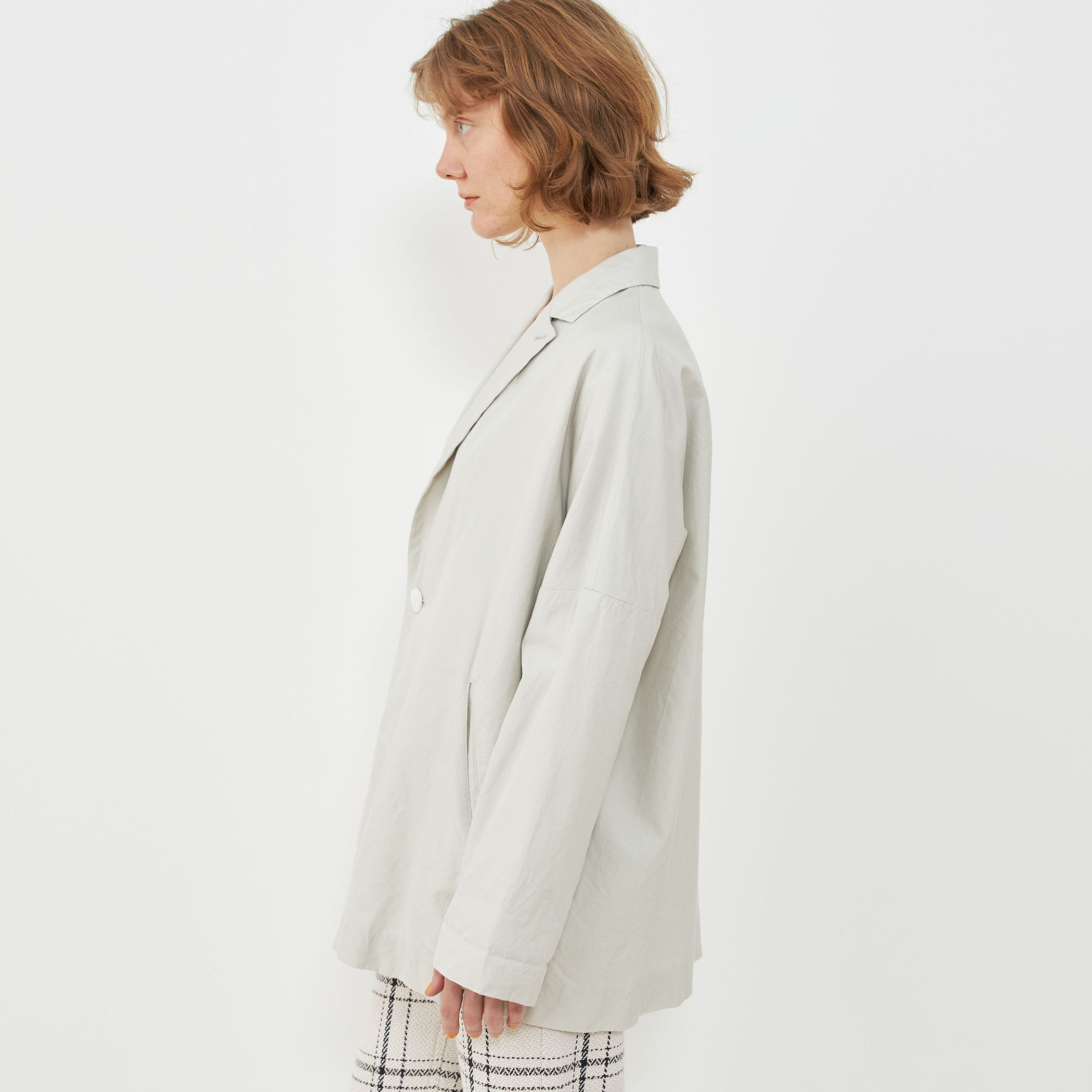 24ss ギャルリーヴィー　パラシュートクロス ワイドチェスタージャケットコート パラシュートクロス ワイドチェスタージャケットコート