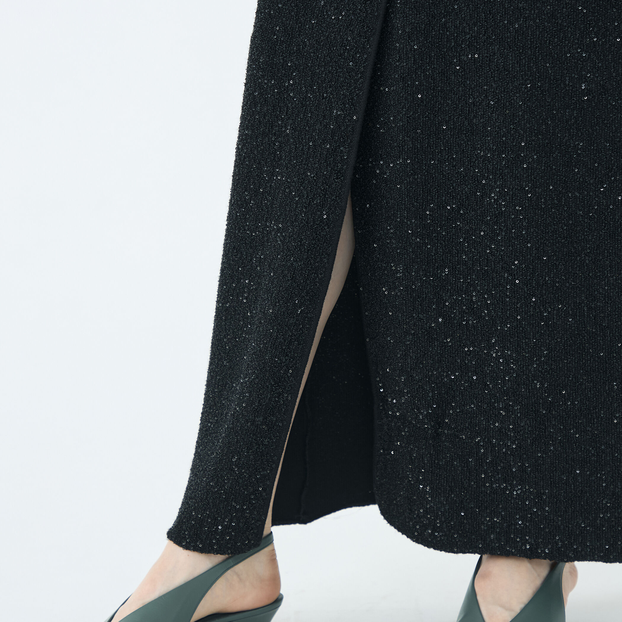 【希少】美品 GALLARDAGALANTE スパンコールスカート ロング GALLARDAGALANTE 「GALLARDAGALANTE」 ロングスカート FREE