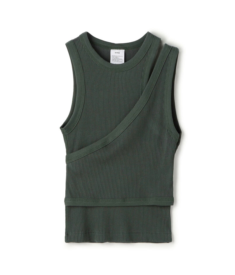 HYKE DOUBLE SHOULDER TANK TOP