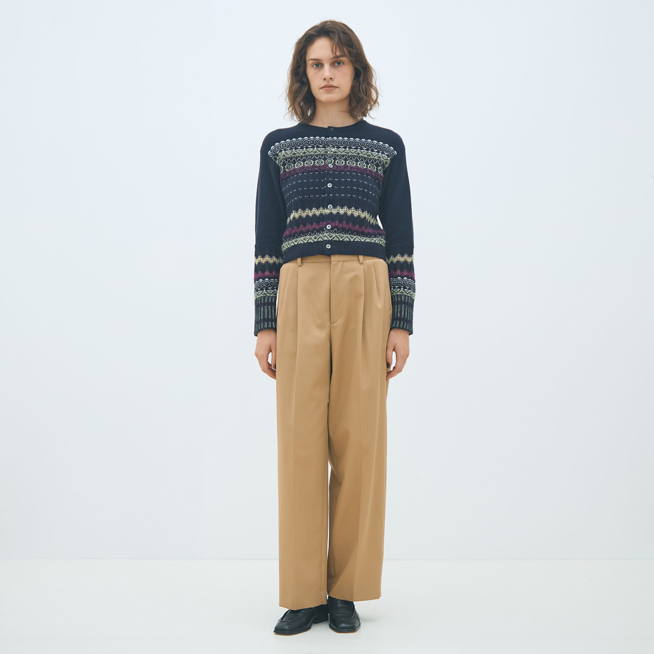 フェアアイル クルーネックカーディガン｜トゥモローランド 公式通販