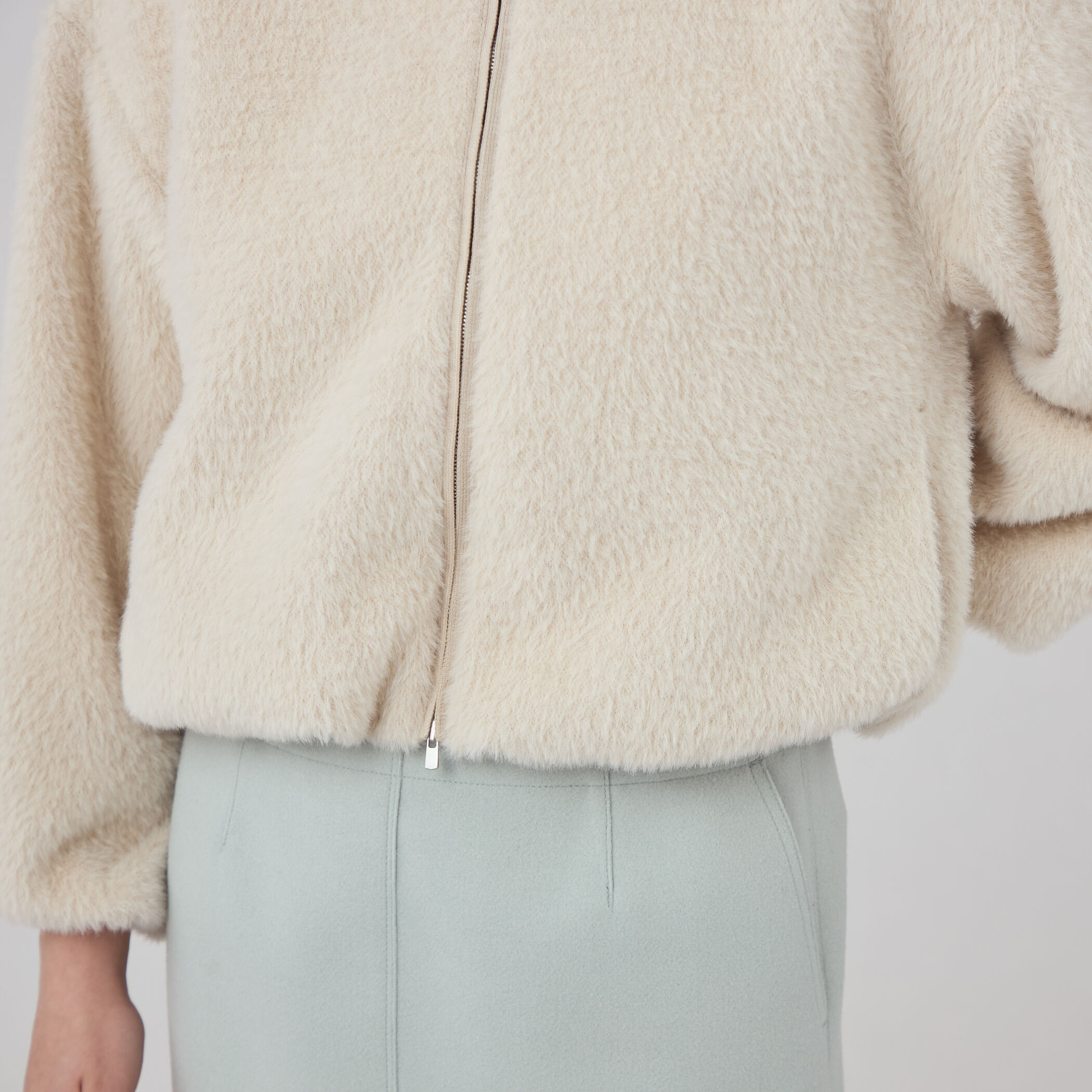 【2024AW】Ballsey シャギージャージー ショートコクーンブルゾン シャギージャージー ショートコクーンブルゾン