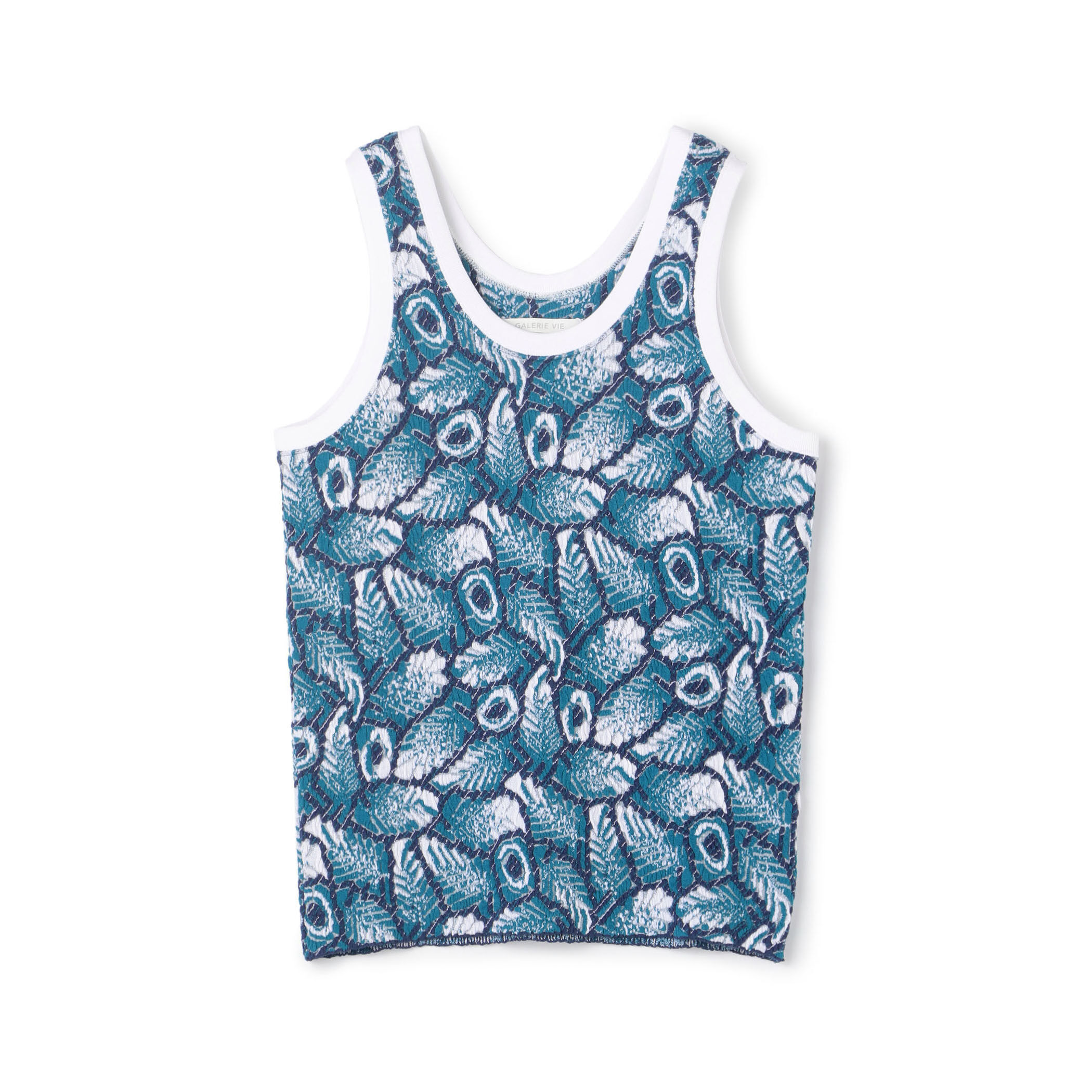 リーフジャカードニット タンクトップ｜トゥモローランド 公式通販