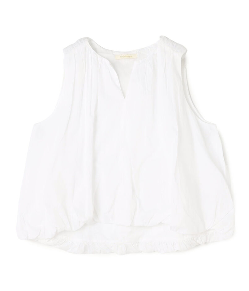 ne Quittez pas COTTON ORGANZA ノースリーブブラウス