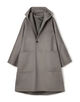 ダブルフェイス ドルマンスリーブフーデッドコート
