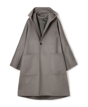 ダブルフェイス ドルマンスリーブフーデッドコート