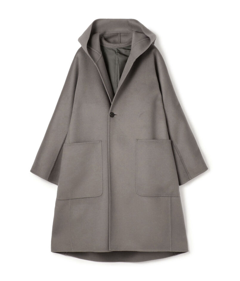 ダブルフェイス ドルマンスリーブフーデッドコート