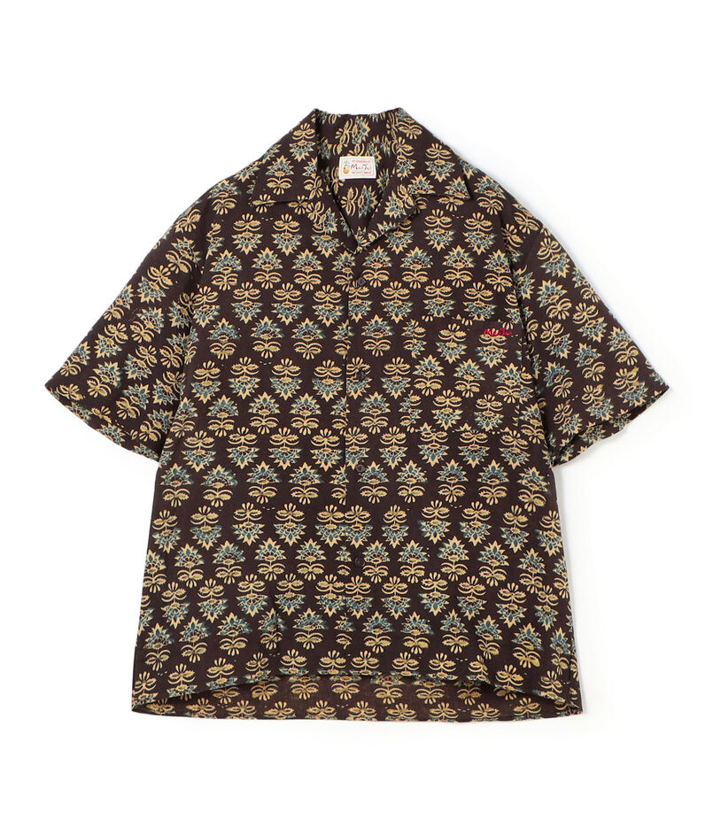 Mai Tai ブロックプリント 開襟シャツ