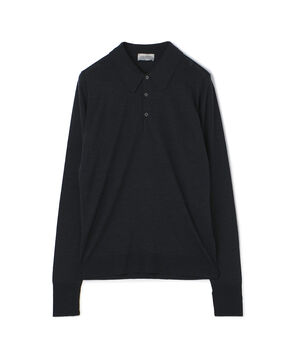 JOHN SMEDLEY 30G EASY FIT ウール ニットポロシャツ DORSET