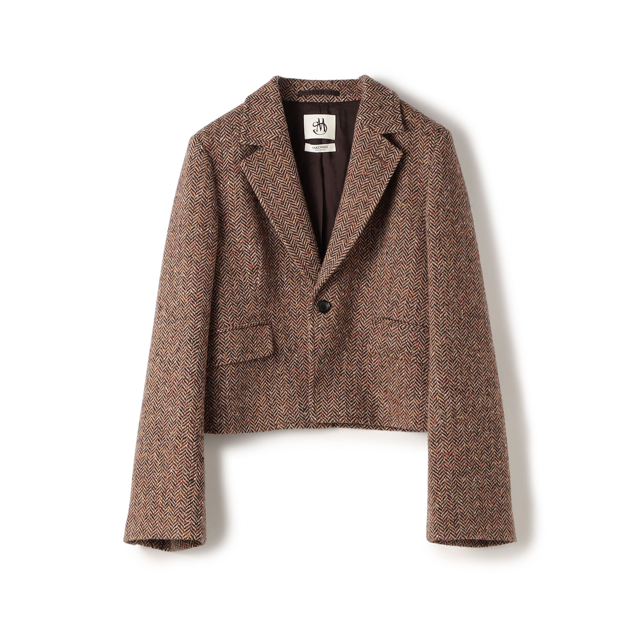 【美品】トゥモローランド MACPHEE 本革 スタジャン ネイビーとブラウン MACPHEE スタジャン ウール×レザー 濃紺×ブラウン - メルカリ