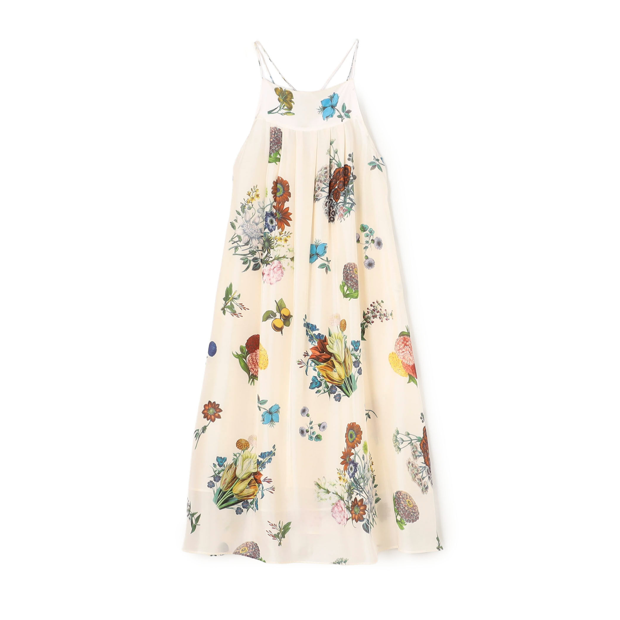 シルク BOUQUETプリント キャミソールワンピース｜トゥモローランド