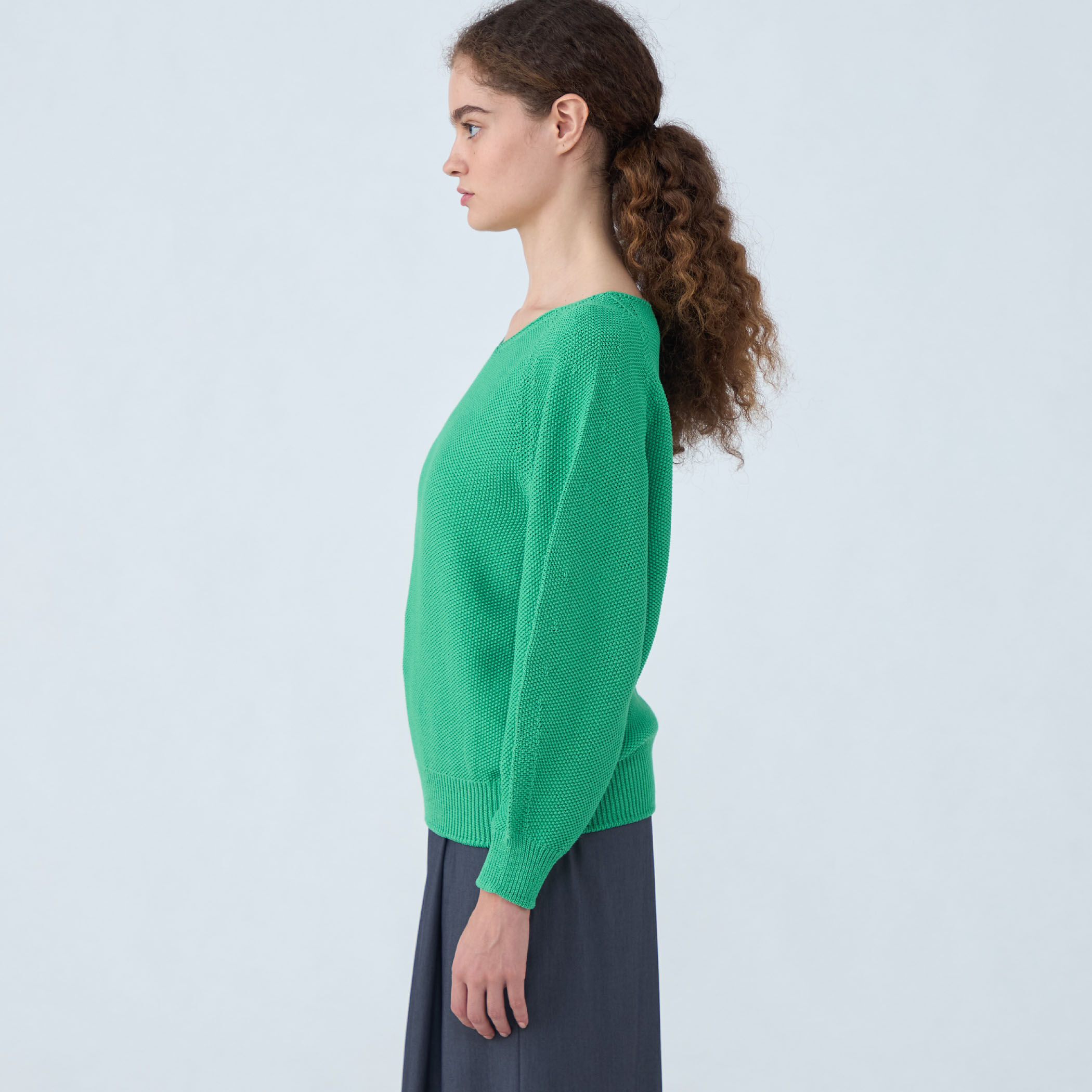 週末sale*未使用25SS Ballseyモスステッチ Vネックプルオーバー モスステッチ Vネックプルオーバー｜トゥモローランド 公式通販