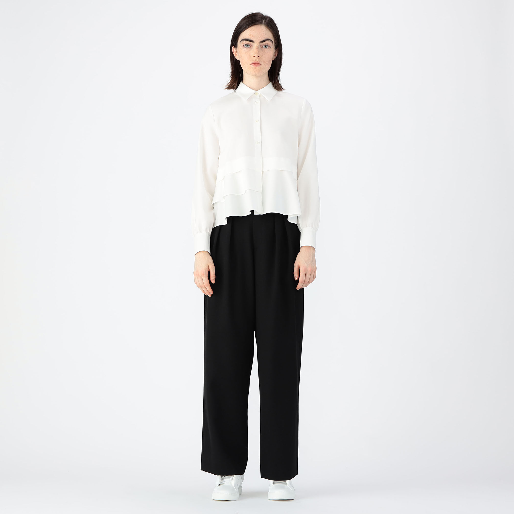 美品 CABaN コットンタイプライター クロップドシャツ ¥27,500 CABaN コットンタイプライター クロップドシャツ | CABaN