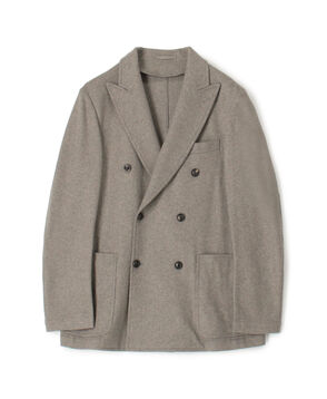カシミヤジャージー ダブルブレステッド6Bジャケット BRESCHI