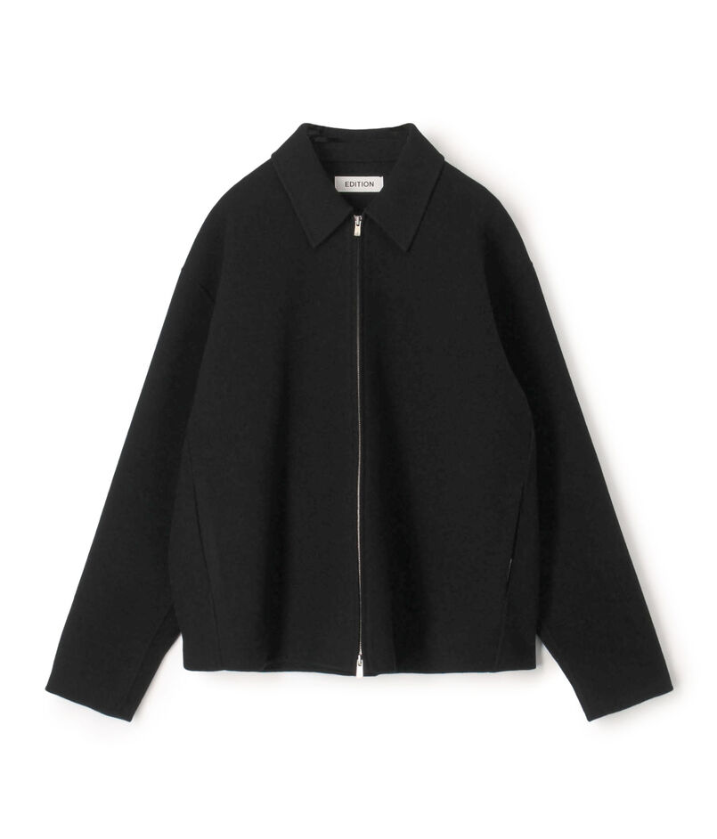 ウールカシミヤダブルフェイス ジップブルゾン
