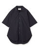 120/2コットン オープンカラーハーフスリーブ ロングシャツ