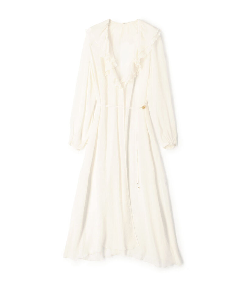 クレープデシン ロングワンピース