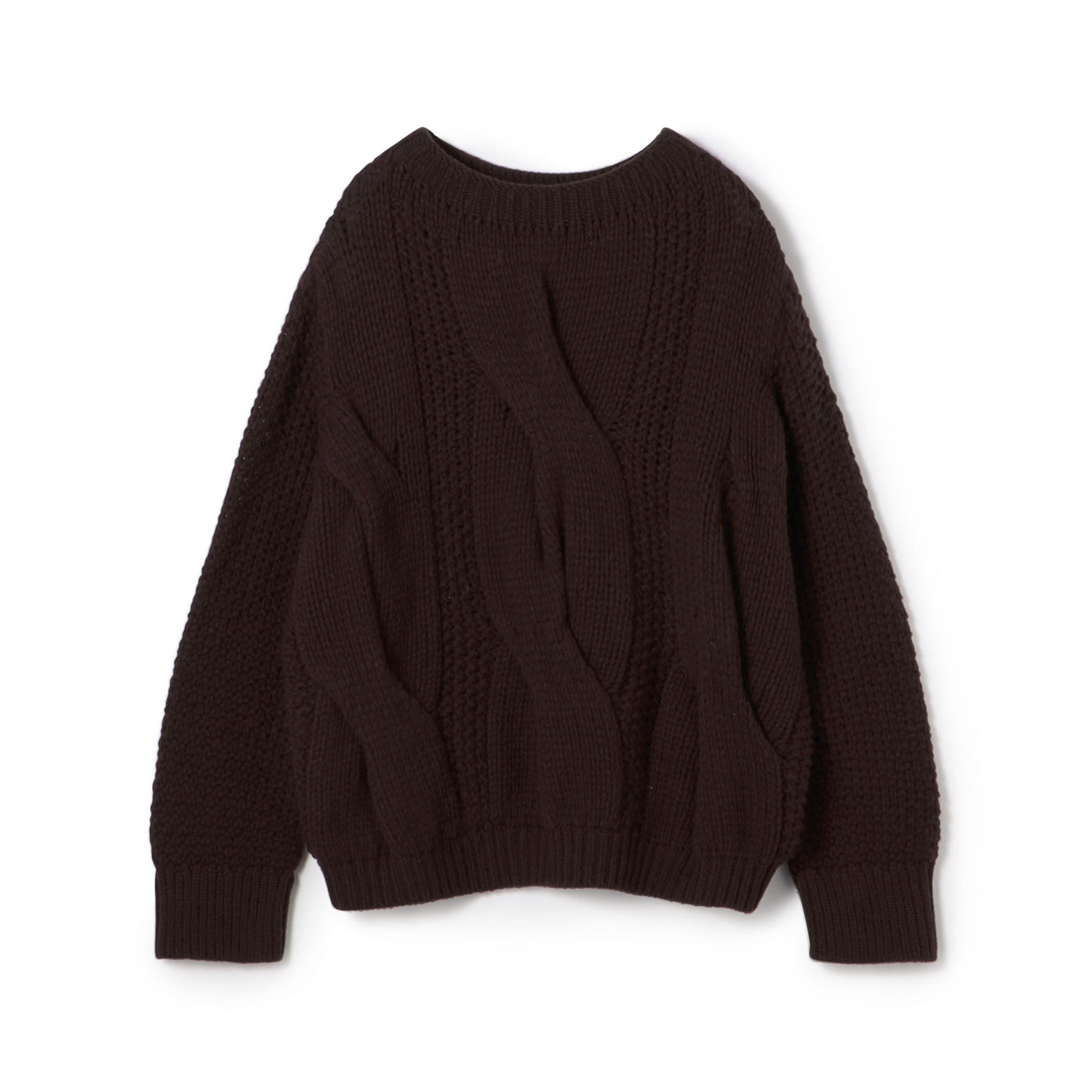 ビッグケーブル ボートネックプルオーバー｜トゥモローランド