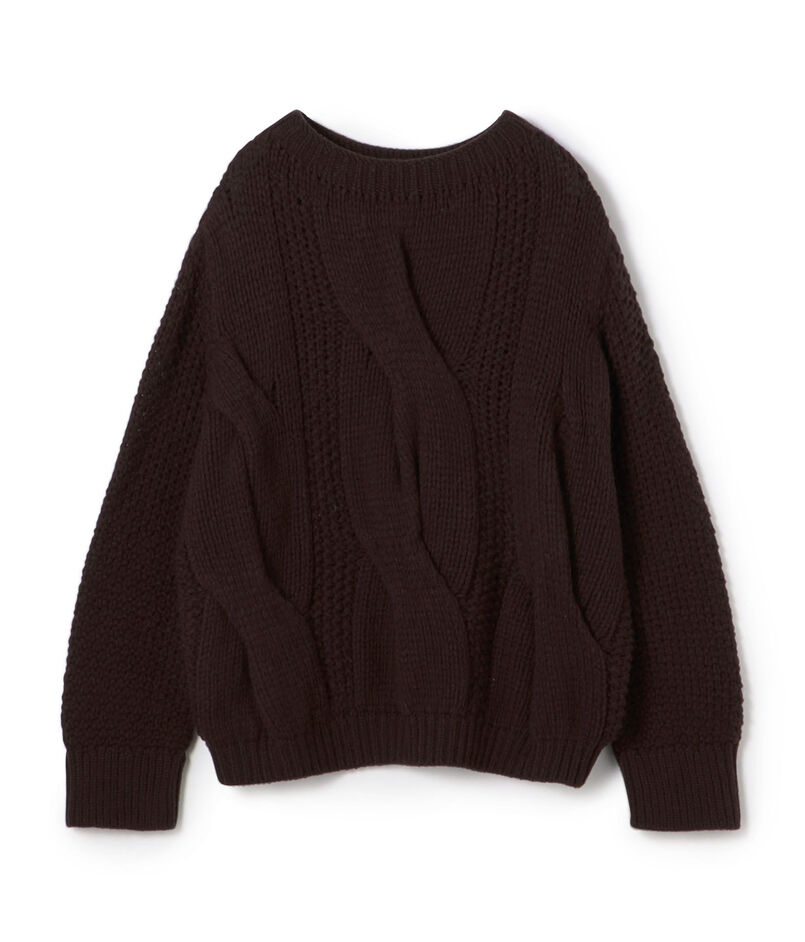 ビッグケーブル ボートネックプルオーバー