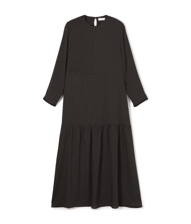 ミニドットプリント フレアギャザーワンピース｜トゥモローランド 公式通販 