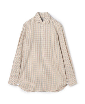 【別注】Maria Santangelo MARCELLO  コットン ワンピースカラーチェックシャツ