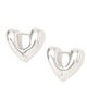 Annika Inez HEART HOOPS S シルバーピアス